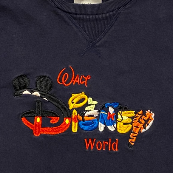 Disney world embroidered sweatshirt Clearance